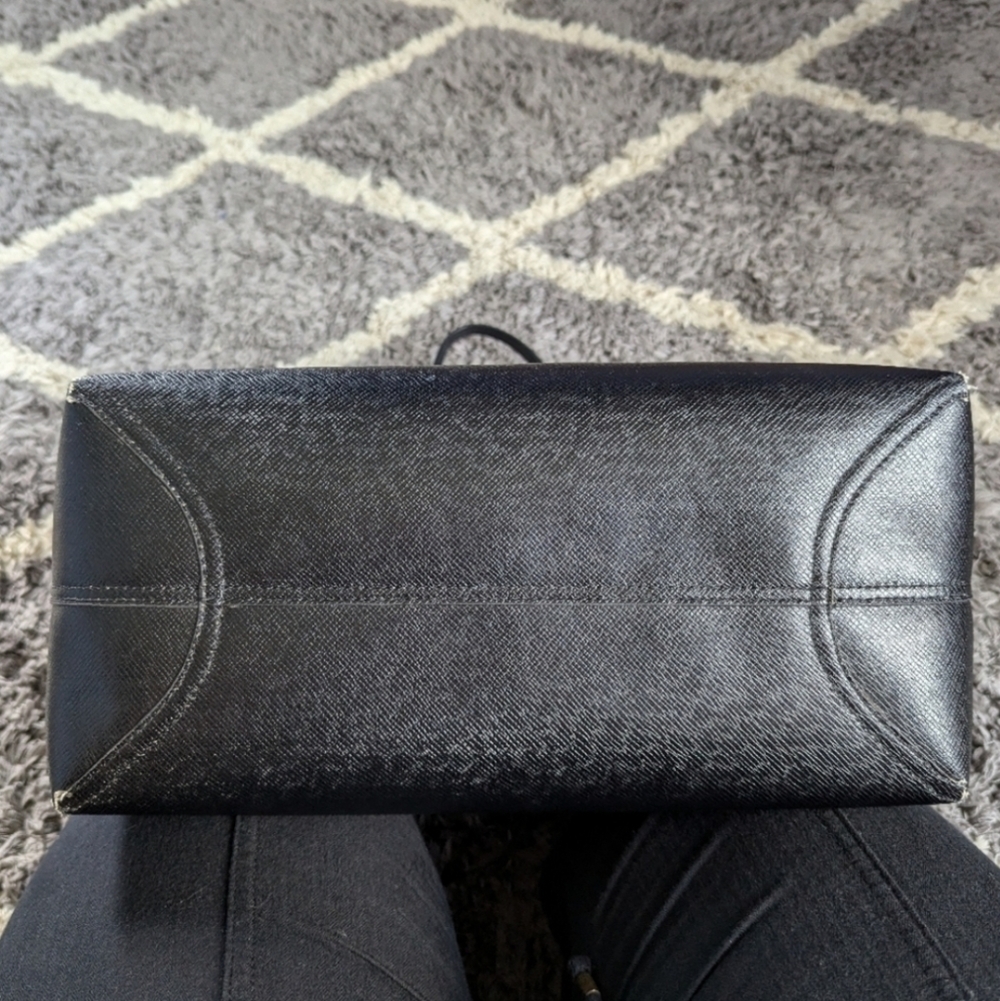 Coach Black Floral Tote with Multicolor Bloom Print - Picture 8 of 13